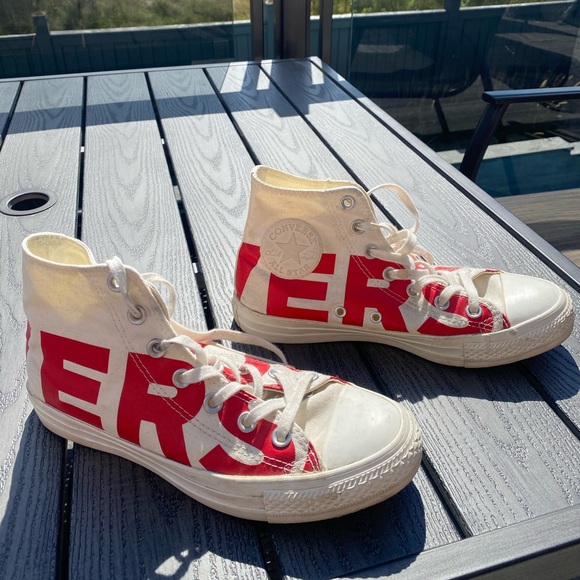 White High Top Converse - Picture 2 of 8